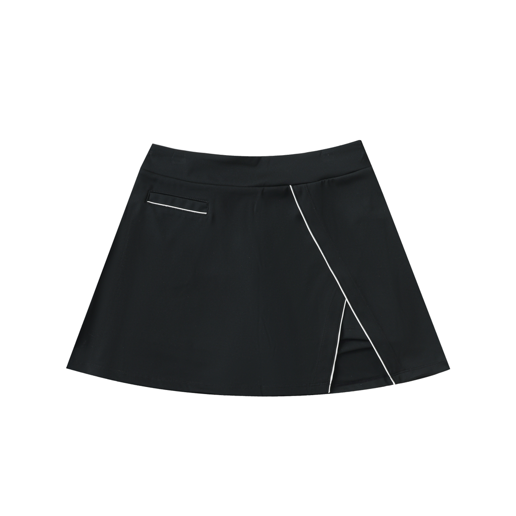 Loki & Ivy High-Waist Pocketed A-Line Skirt