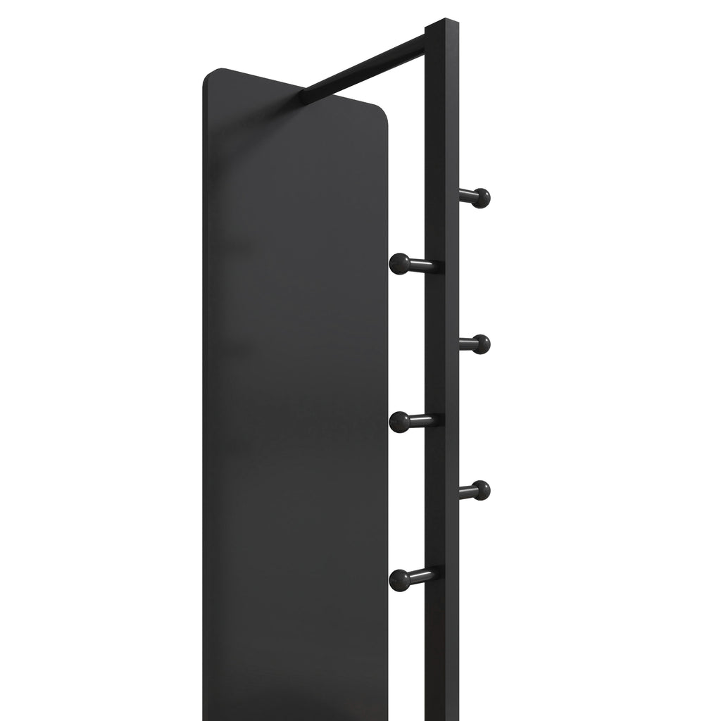 Multifunctional Full Length Mirror with Hook Storage Rack