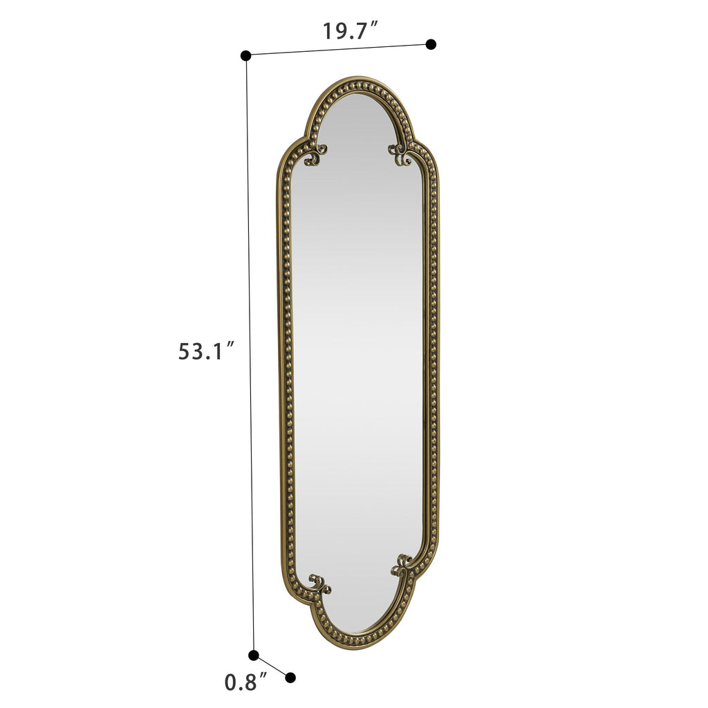 Vintage Scalloped Oval Wall Mirror