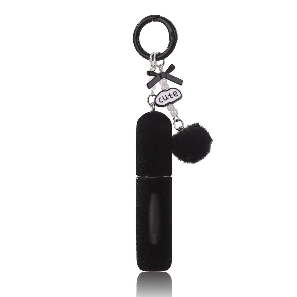 Plush Bag Charm Perfume Bottle Girly Keychain