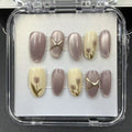 1046- Handmade press on nails fake nails removable