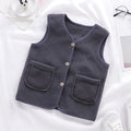 Padded Upper Cardigan To Keep Warm Children's Vest