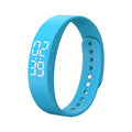Fitness Smart Bracelet Waterproof Pedometer LED Watch Vibration Alarm Student Childrens Electronic Watch T5S