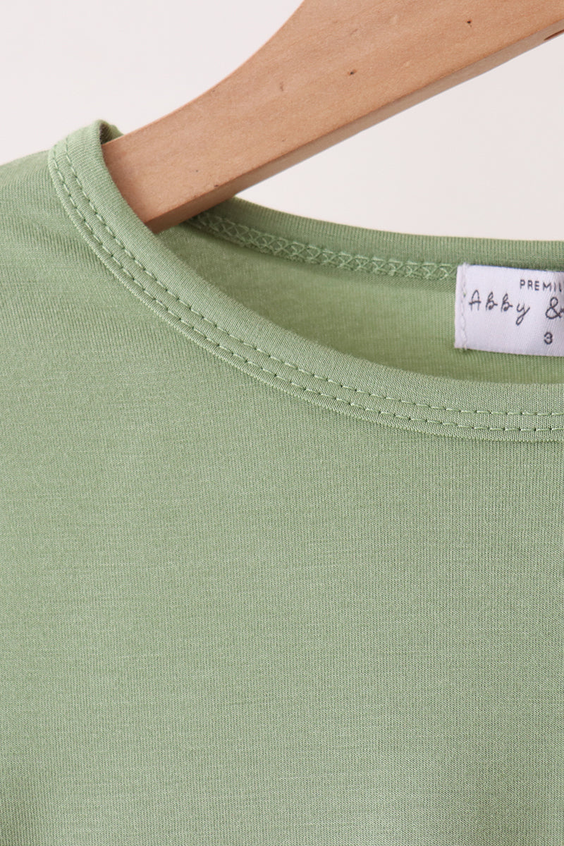 Green bamboo pajama set