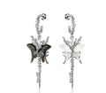 Butterfly Tassel Earrings With 925 Silver Hooks