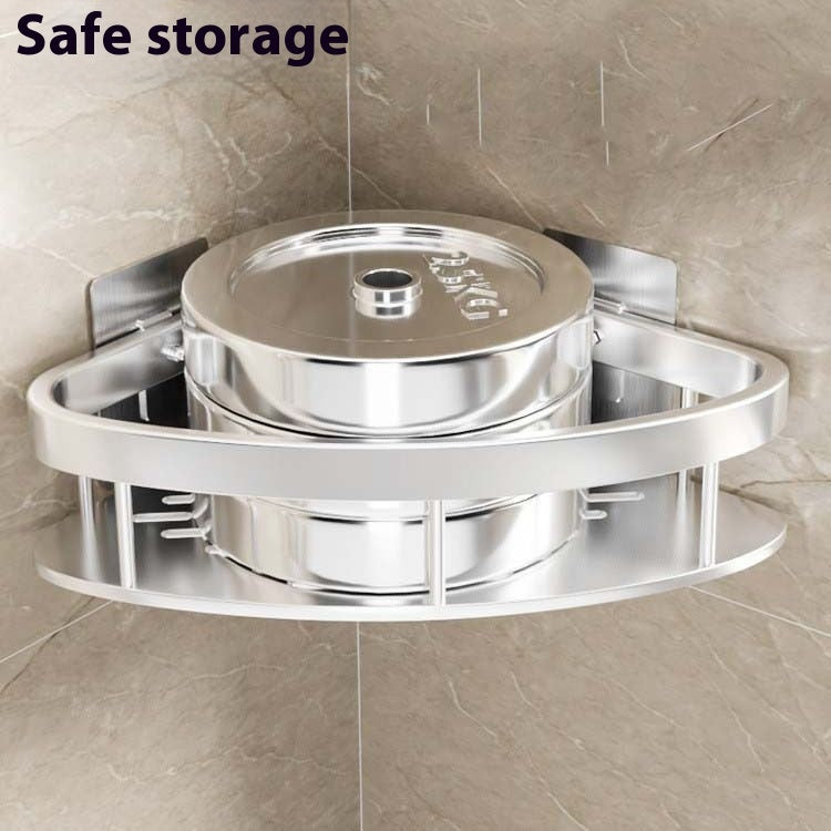 Anti-Rust Metal Steel Shower Rack-Large Capacity,Bathroom Organizing Shelves, Convenient Storage And Home Decoration