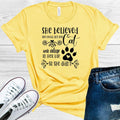 She Believed She Could But Her Cat Was Asleep in Her Lap So She Didn't Graphic Tee