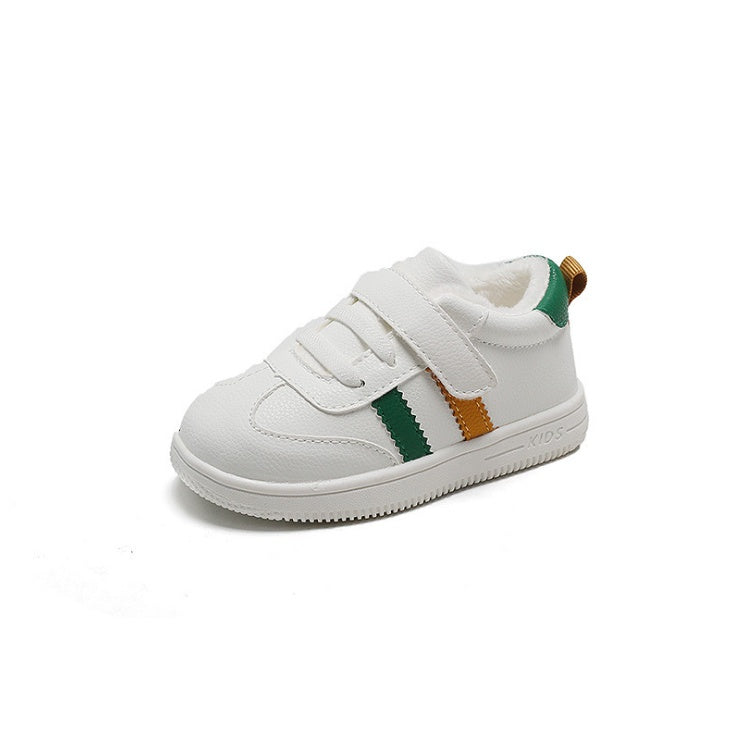 Little white shoes Velcro baby shoes