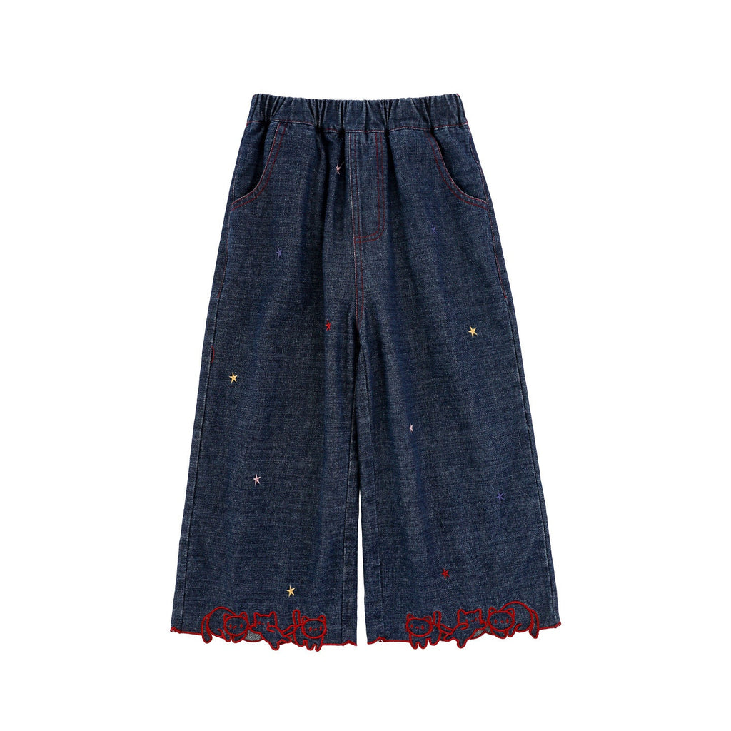 Cute And Cozy Soft Straight-leg Pants For Cats