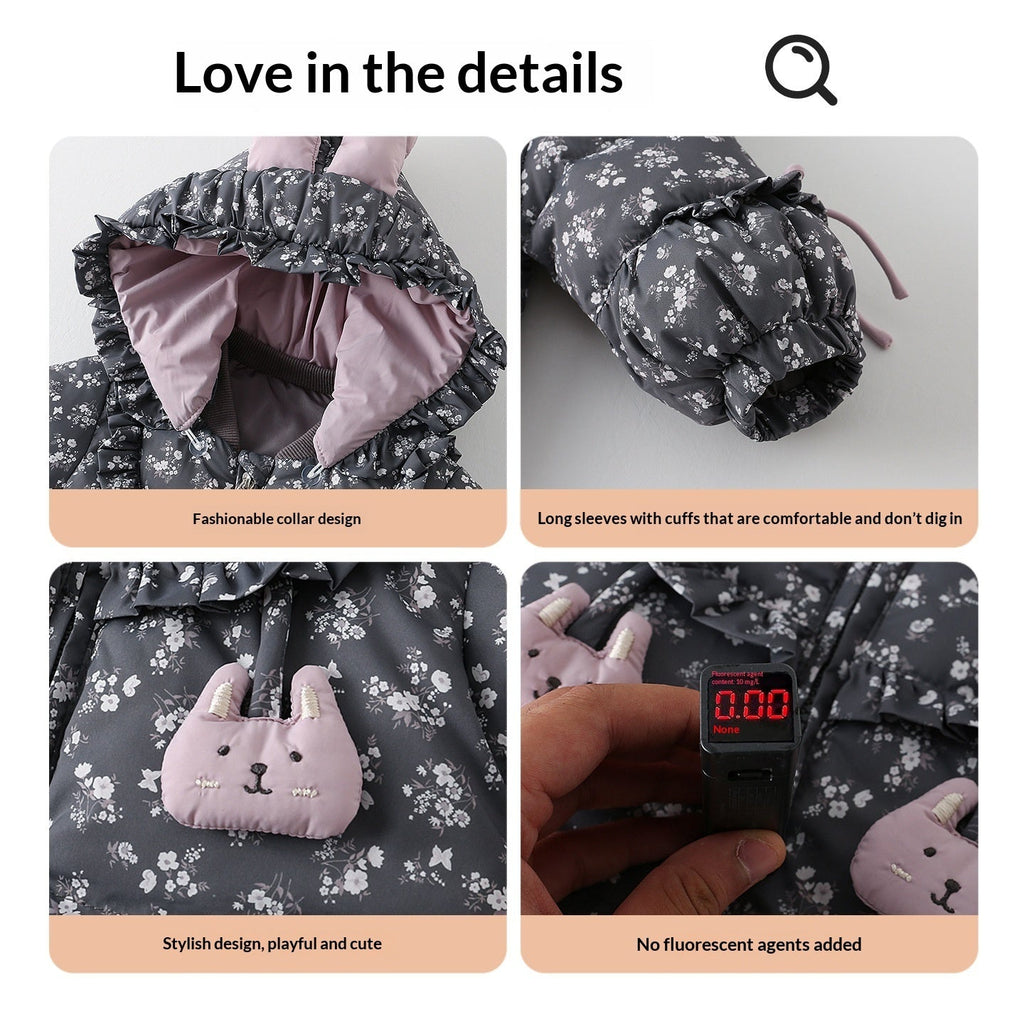 Baby Down Coveralls Baby Girl Winter Clothing