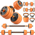 66LB Adjustable Dumbbell Set, 4-in-1 Convertible Weights