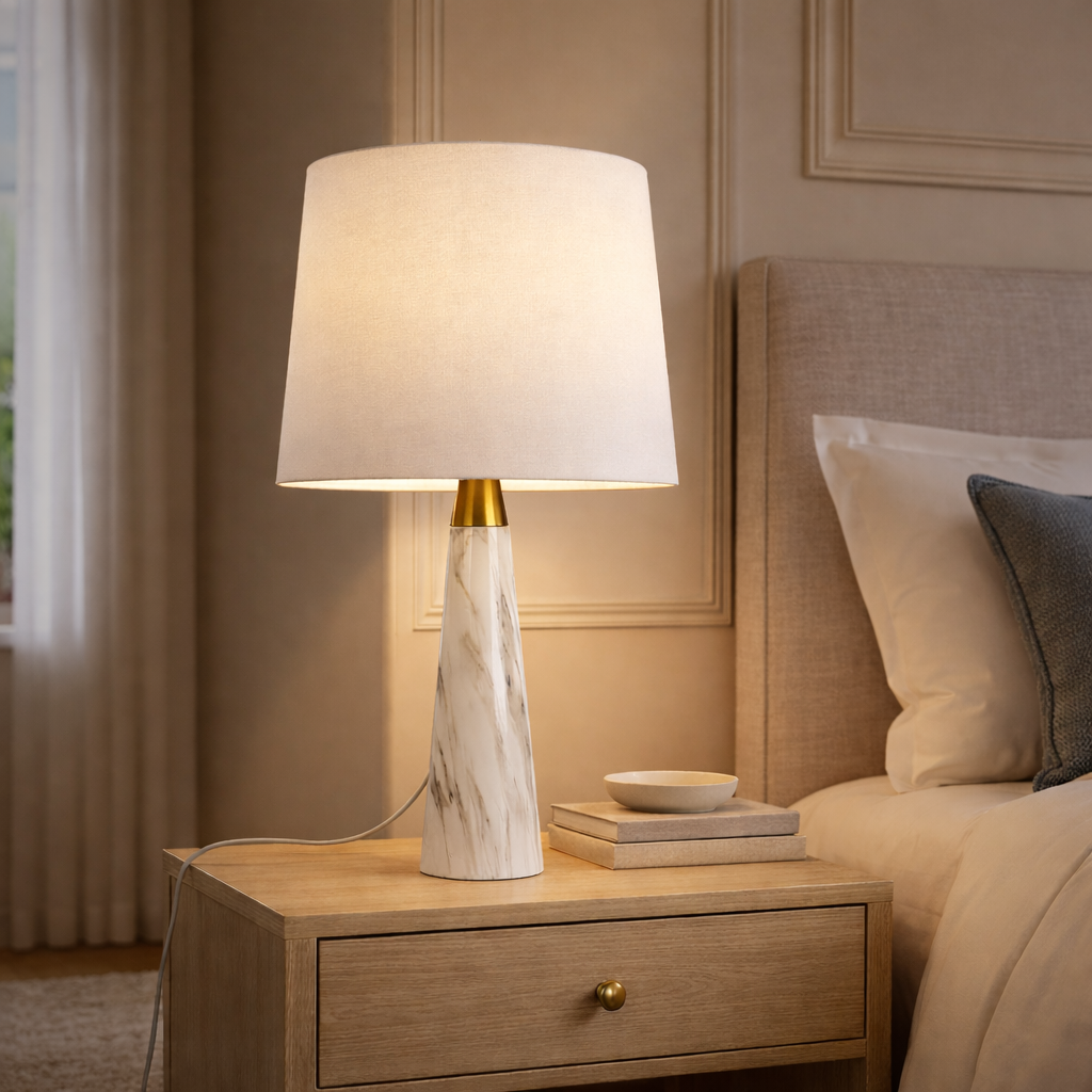 Enclave Hydro White Table Lamp