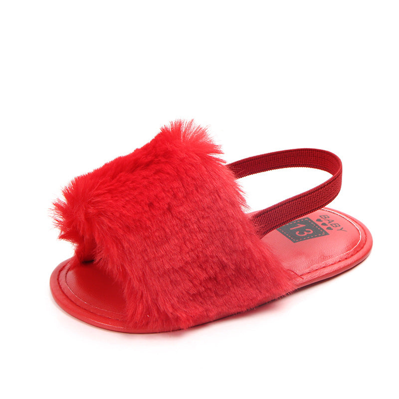0-1 four-color baby sandals soft bottom toddler shoes elastic comfortable non-slip baby shoes