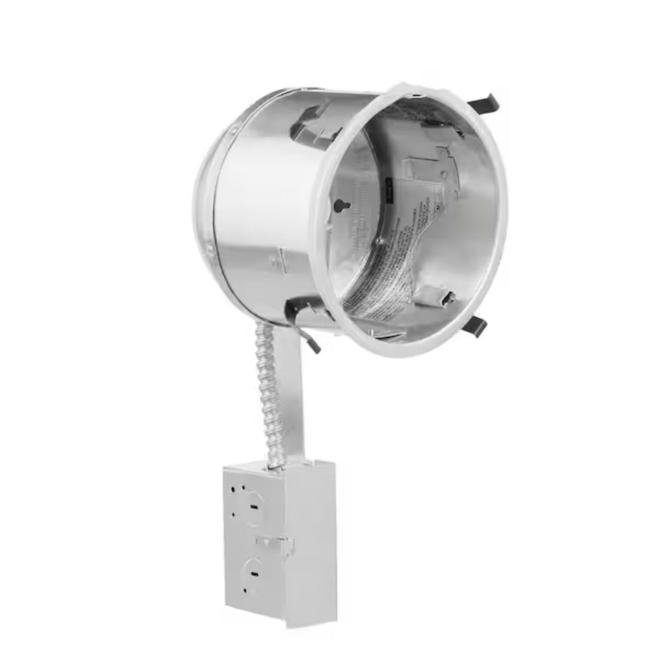 HALO H27 6 in. Aluminum Recessed Lighting Housing for Remodel Shallow Ceiling, Insulation Contact, Air-Tite