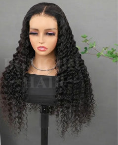 26 inch Deep Wave Wear Go Wig 7x5 HD Lace Closure 180% Draw String Glueless Wig
