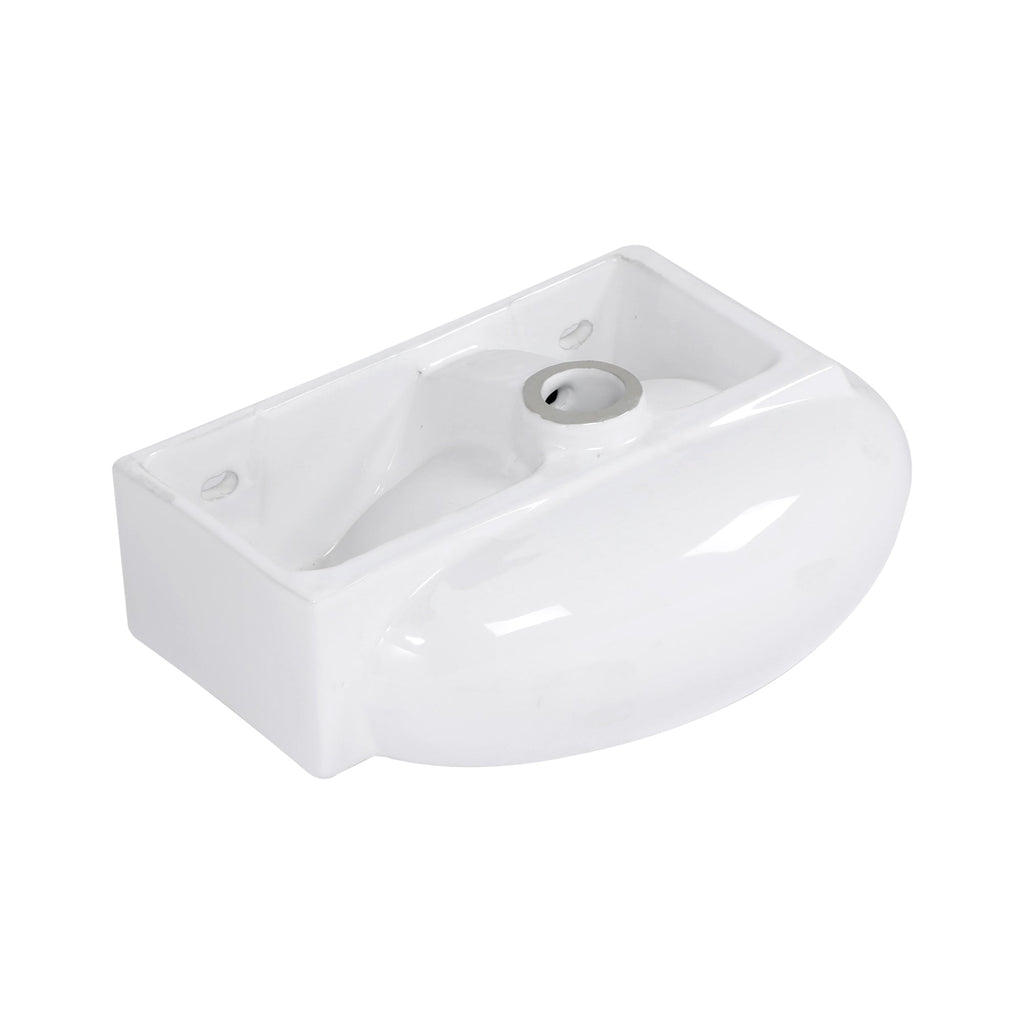 16.5x11 Inch Wall-Mounted Bathroom Sink