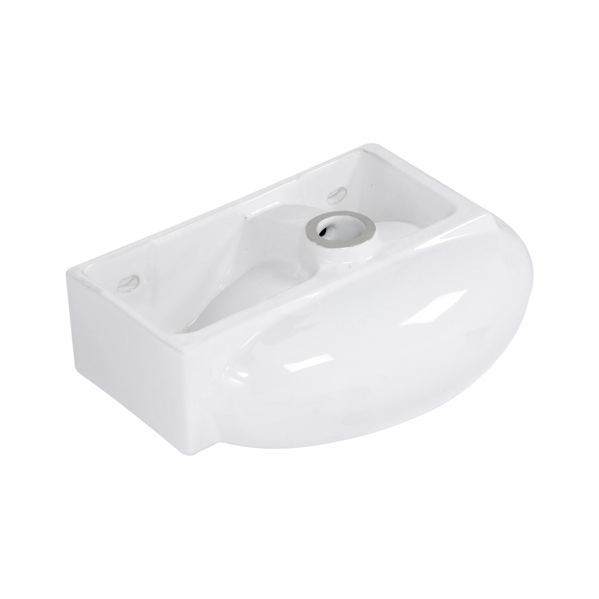 16.5x11 Inch Wall-Mounted Bathroom Sink