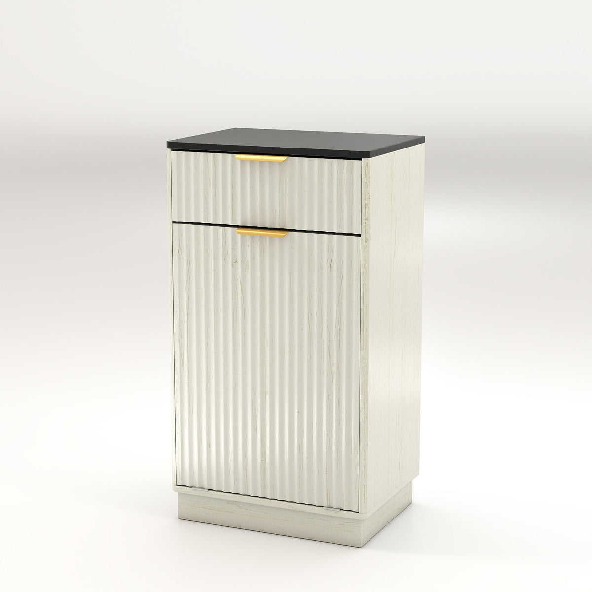 10-Gallon Woodgrain Tilt-Out Trash Can Cabinet