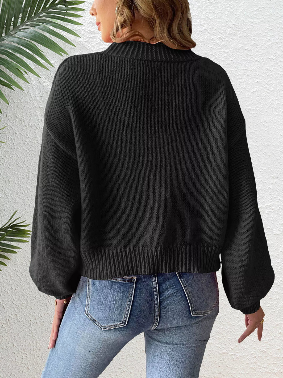 Bow-Tie Open Front Knit Cardigan