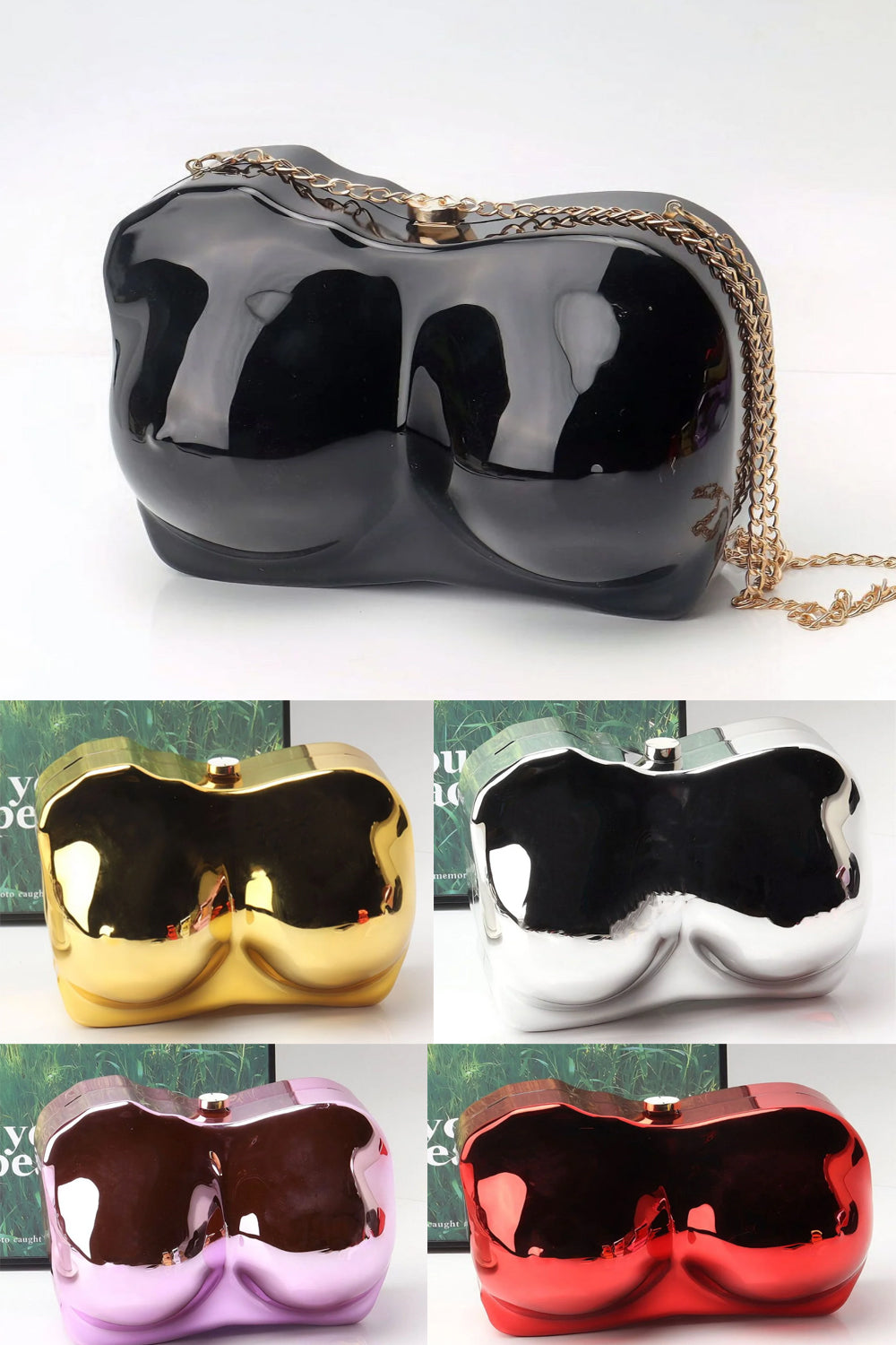 Elegant Irregular Acrylic Shaped Bag – Stylish evening Clutch Purse Perfect for Parties, Proms, and Weddings