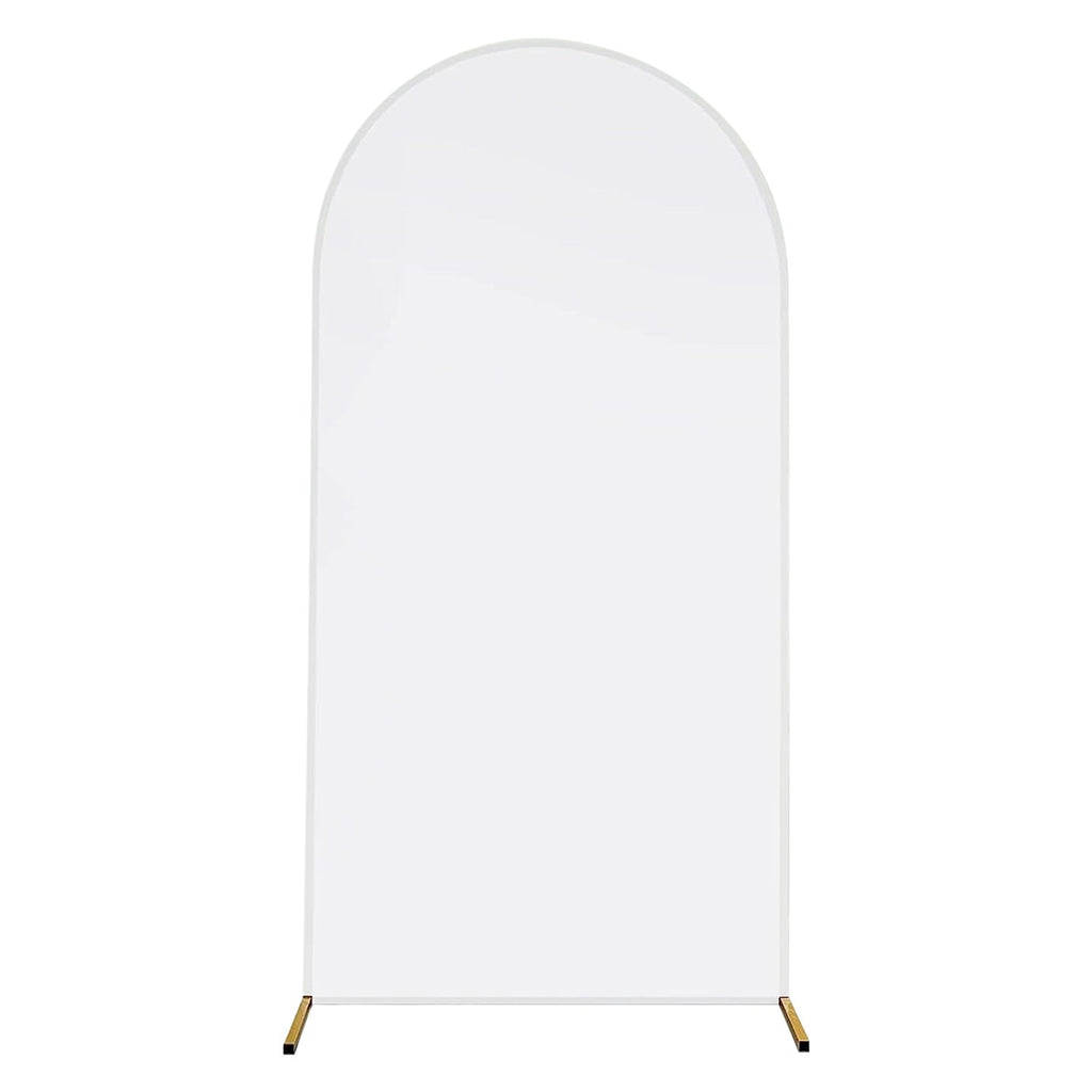Arch Backdrop Stand Cover White Spandex Fabric