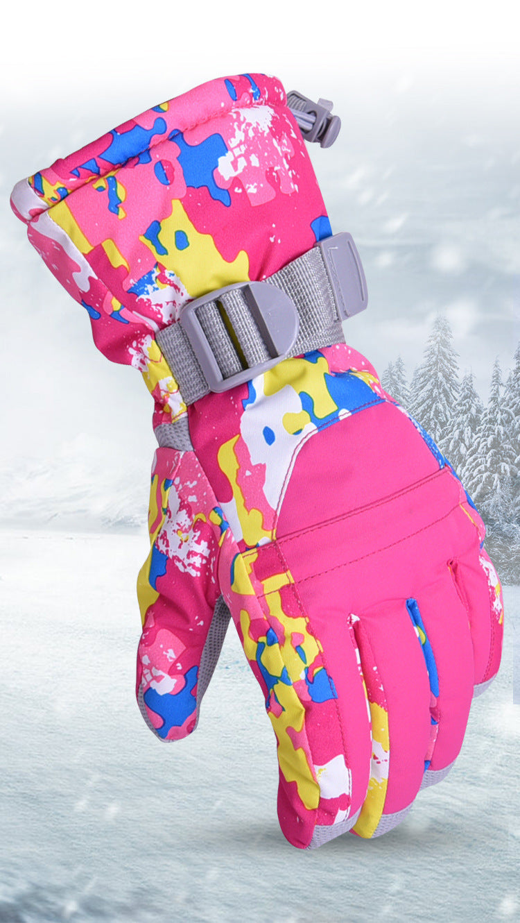 Ski Gloves Windproof Rain-proof Riding Gloves Minus 30 Degrees Cold-resistant Warm