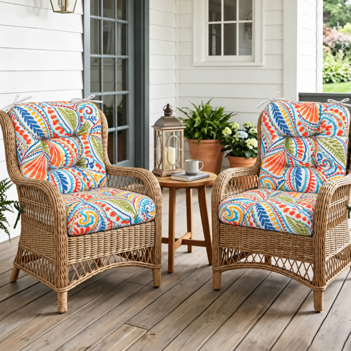 Outdoor Chair Cushions Set of 8