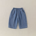 Girls Wide-leg Loose-fit Denim Jeans