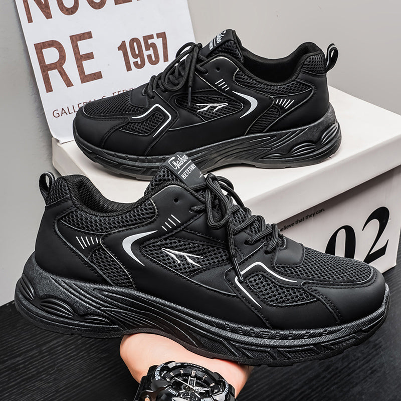 2026 Summer New Arrival Men's Shoes, Breathable Mesh, Trendy & Versatile, Thick Sole Casual Athletic Dad Shoes