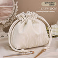 Bundle Mouth Cosmetic Bag – Large Capacity Storage Portable Makeup Bag for Women, Stylish and Functional Design for Everyday Use