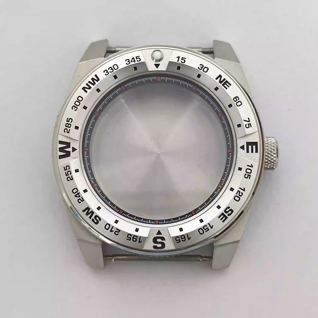 43mm 316 Stainless Steel Aluminum Bezel Watch Case Accessory