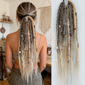 Synthetic Matte Dreadlock Colorful Rope Ponytail Crochet Hair Wig