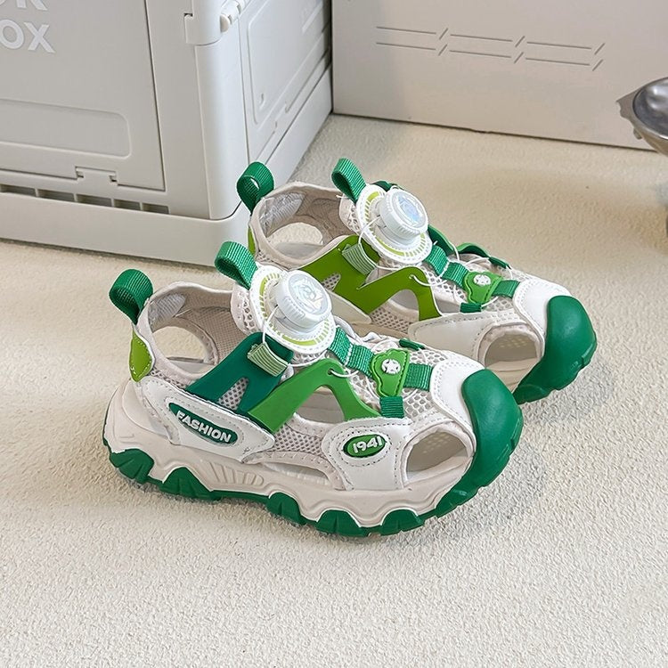 2026 New Spring Summer Boys Closed Toe Sandals, Fashion Sports Sandals For Big Kids Boys