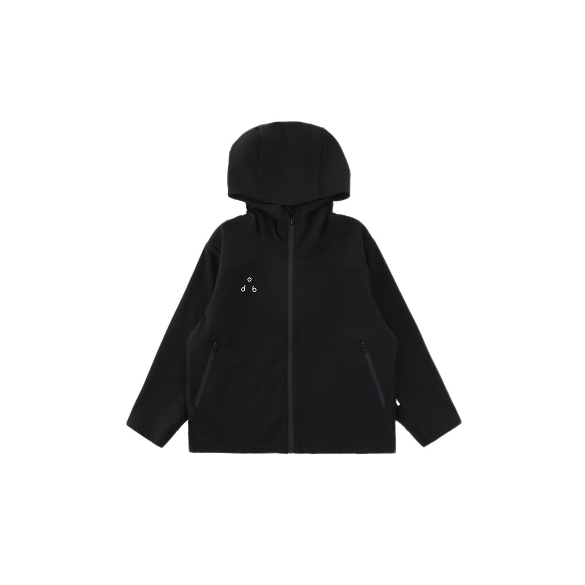 Boys Loose-fitting Windproof Jacket With A Hood And Stand-up Collar