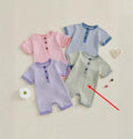 Pure Cotton Four-piece Set Short Crawl Stripe Style