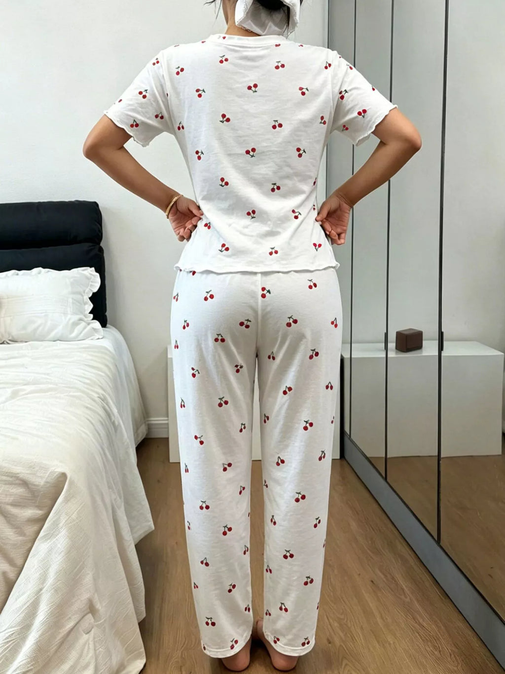 Polka Dot Short Sleeve Top and Shorts Set