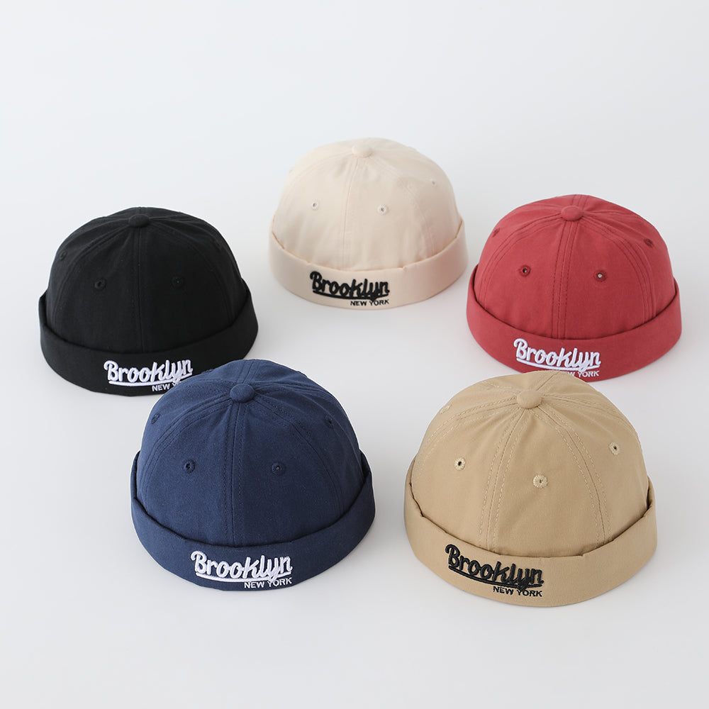 Children's Single-color Three-dimensional English Embroidered Adjustable Simple Hip-hop Style Landlord Hat Suitable For Outdoor Street Travel
