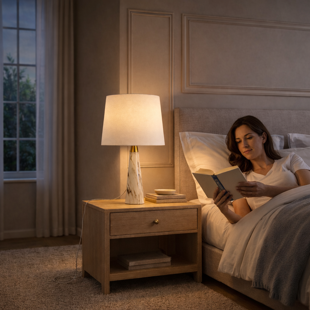 Enclave Hydro White Table Lamp
