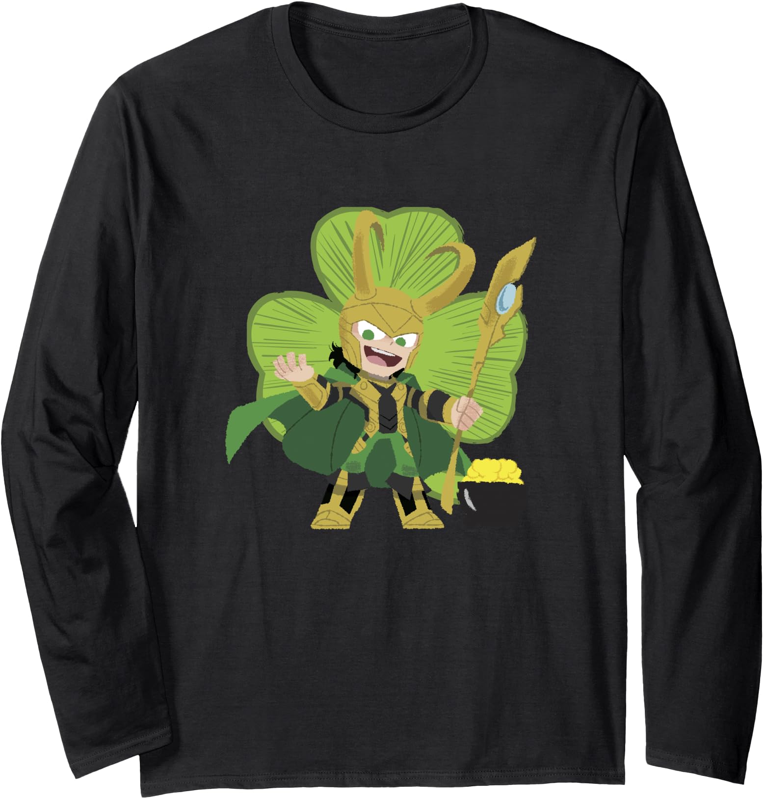 Marvel St Patrick S Day Chibi Loki Hoodie - Aesthetic Graphic Men Women