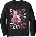 Handcrafted Goth Emo Teddybear Gothic Hoodie - Graphic Print for Adults