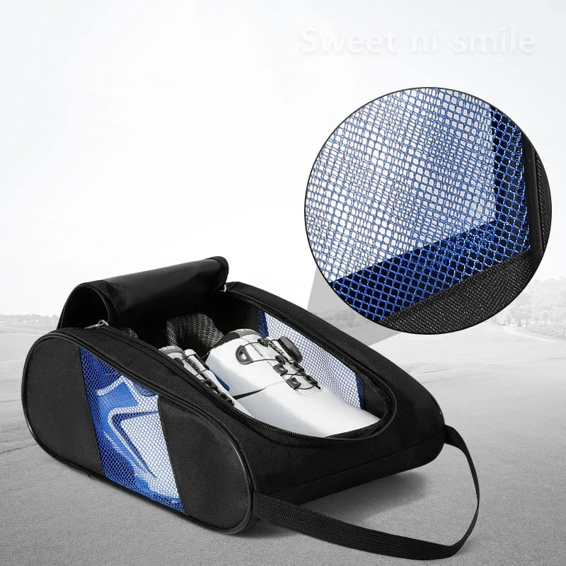 Golf Shoe Bag – Breathable Lightweight Nylon Carrier