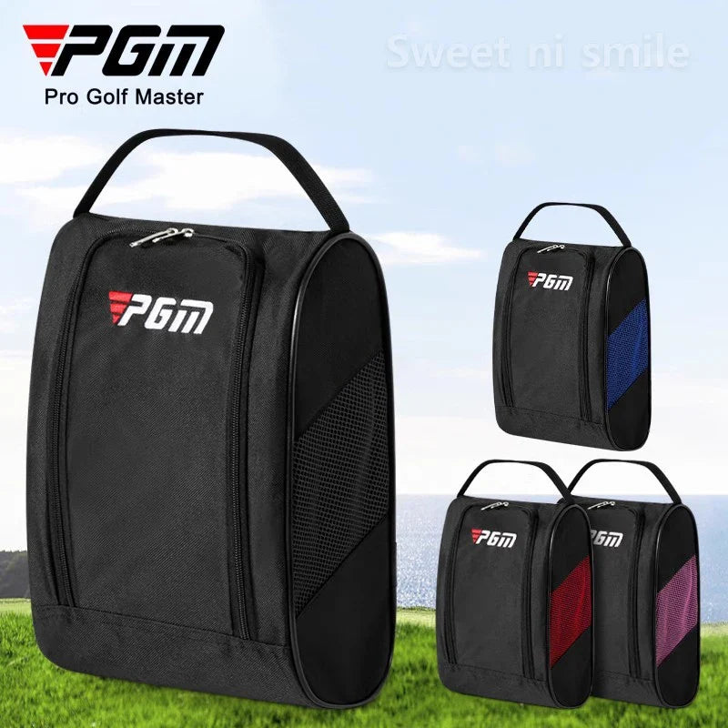 Golf Shoe Bag – Breathable Lightweight Nylon Carrier