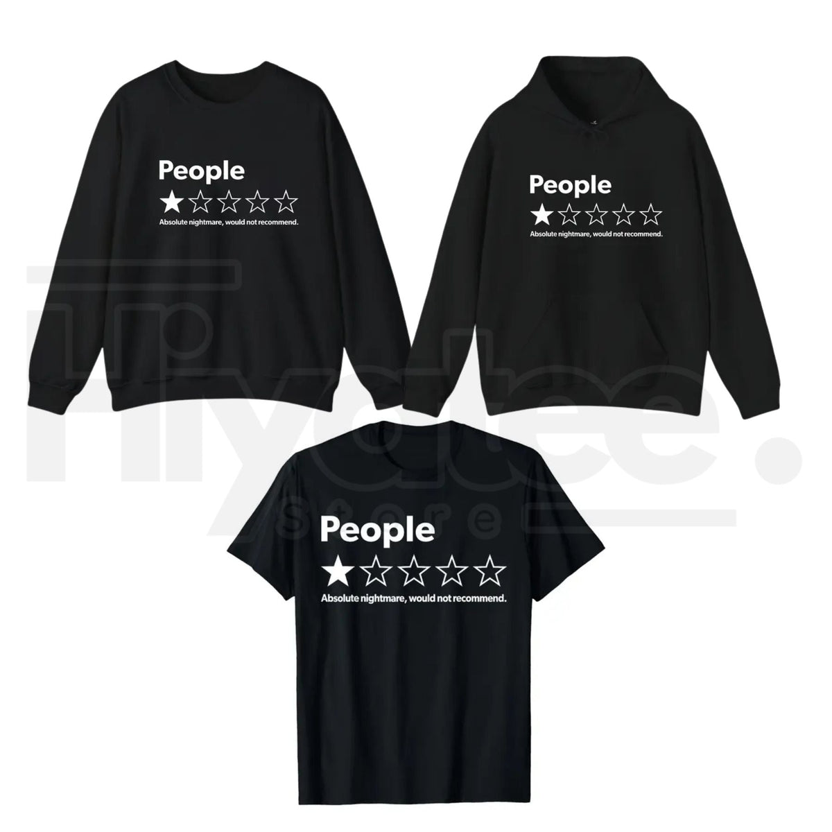 "Absolute Would" – Funny One Star Review People Graphic Top