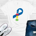 Autism Puzzle Ribbon Graphic Tee