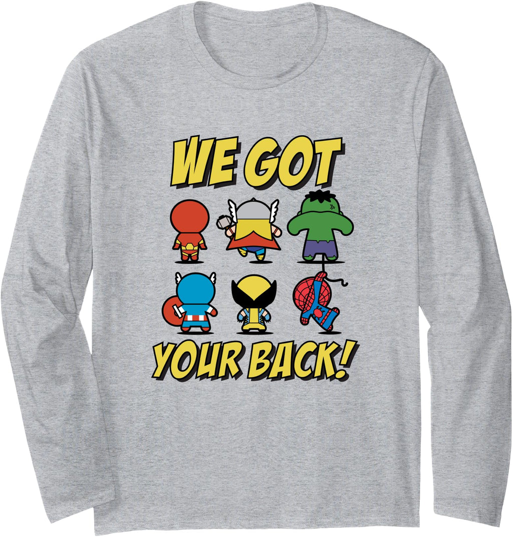 Marvel Kawaii We Got Your Back Sweatshirt - Unique Graphic for Adults