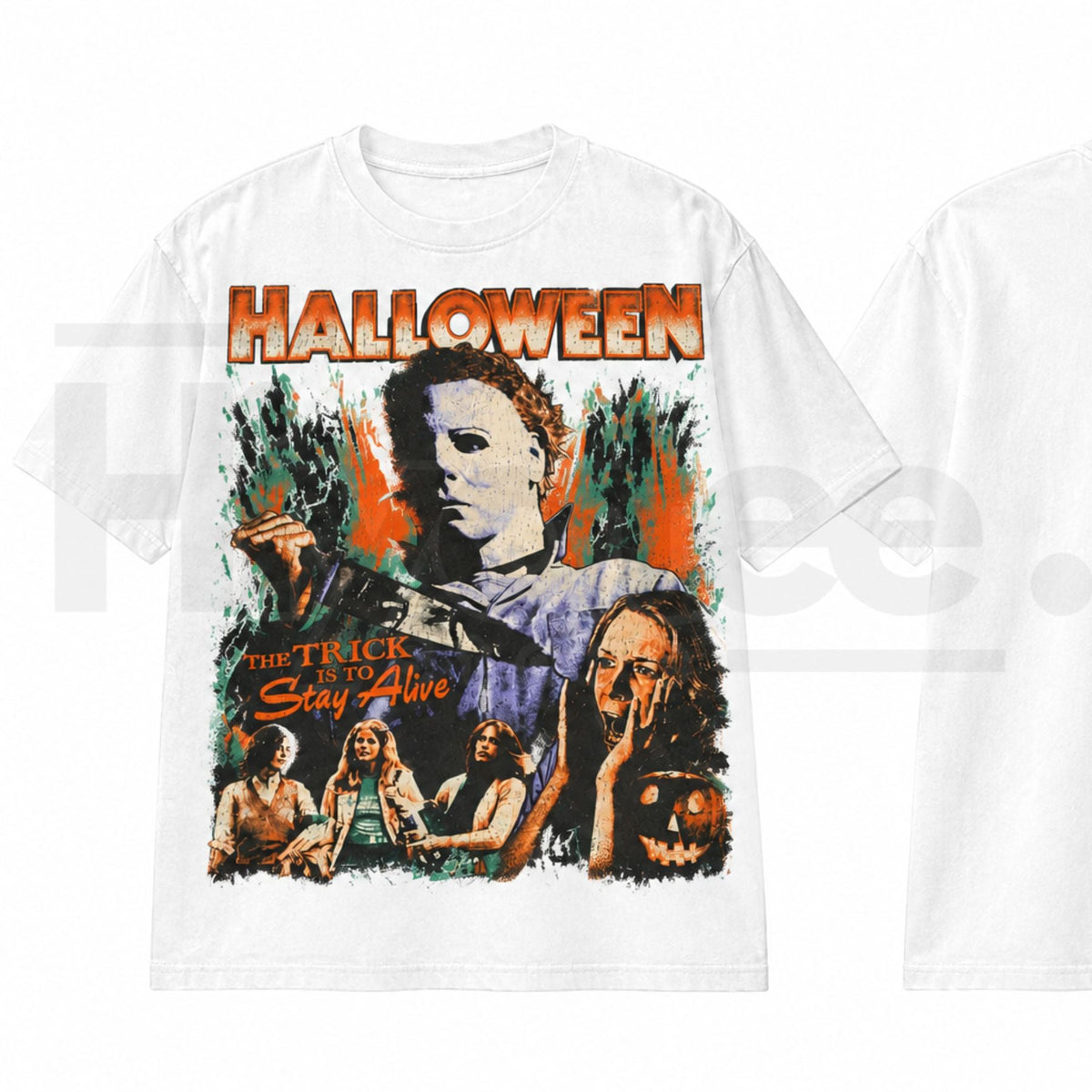 BLACK RABBIT Halloween 1978 Michael Myers T-Shirt – The Trick Is To Stay Alive Tee