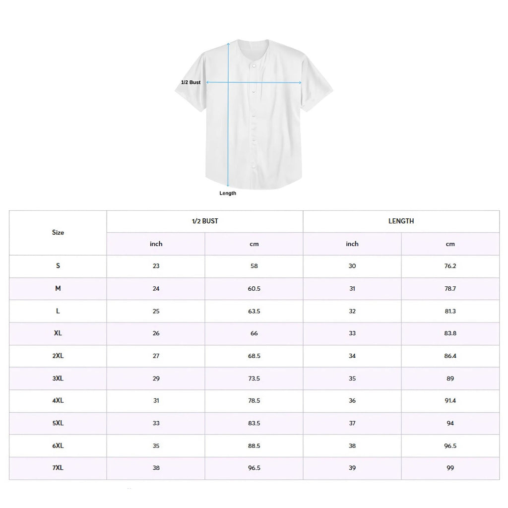 Unisex Horror Graphic Print Baseball Jersey – Slasher Theme Button-Up Shirt