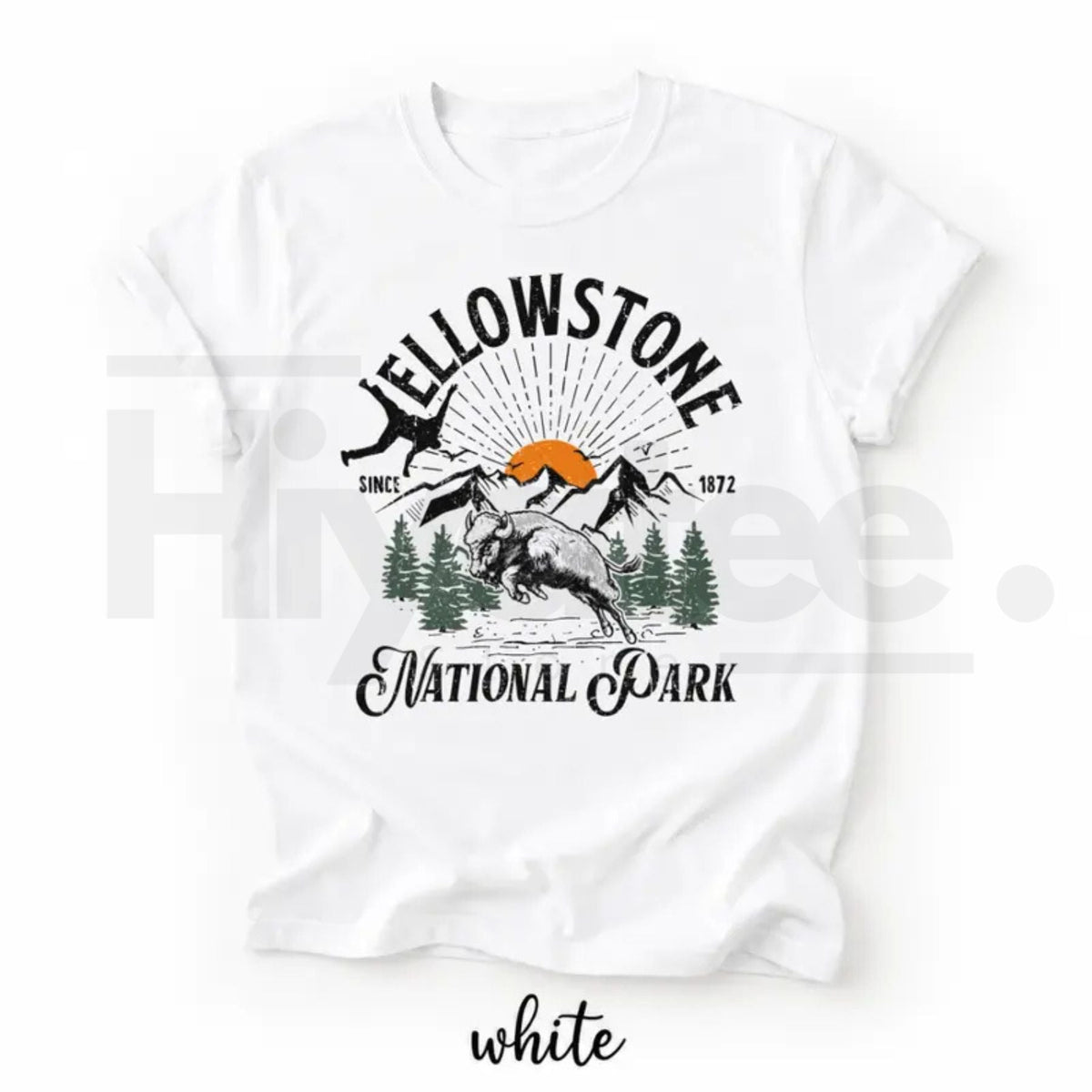 Bison Yellowstone National Park Shirt – Family Trip Matching Camp Tee