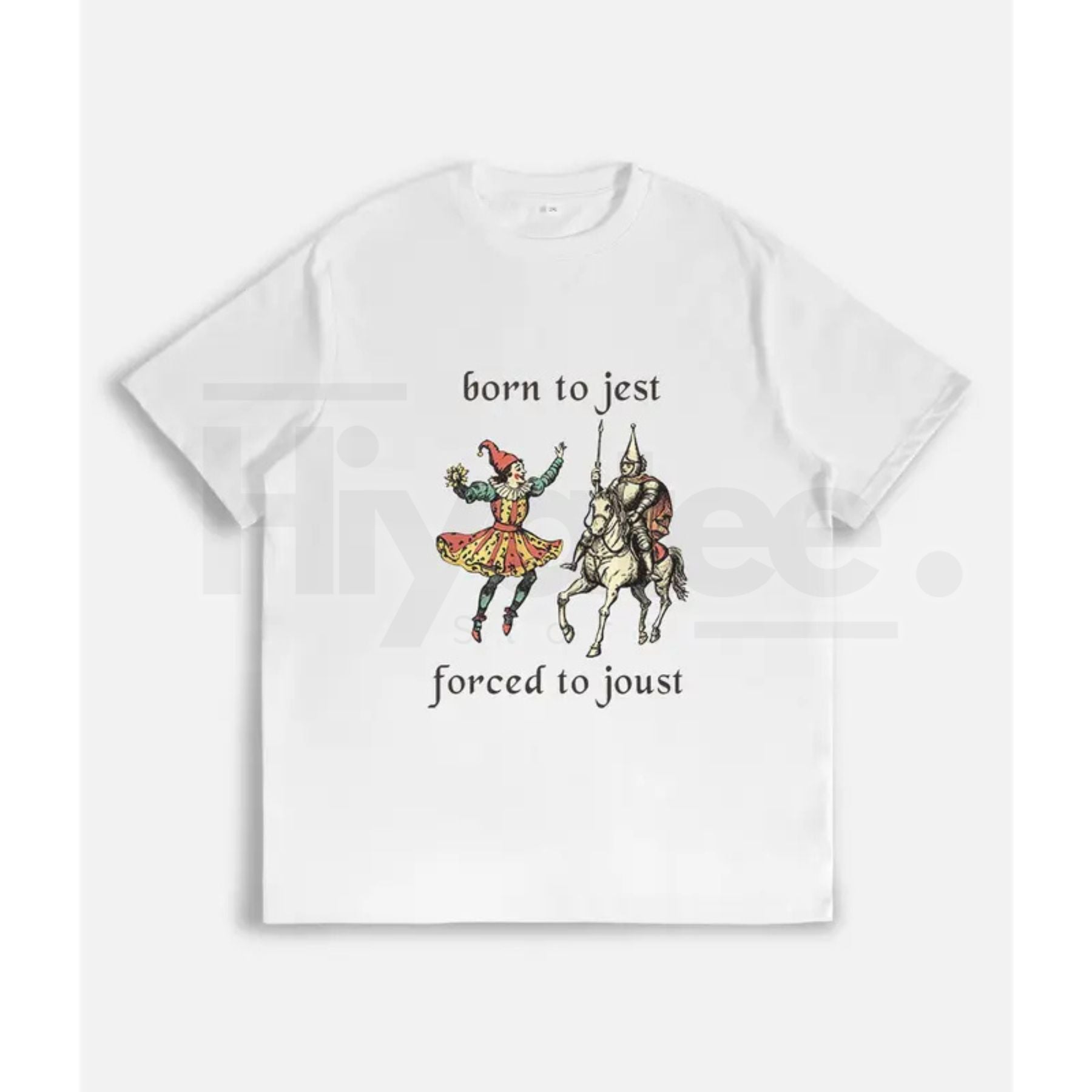 "Born to Jest Forced to Joust" Shirt – Funny Medieval Meme Tee | Gamer Gaming Fantasy