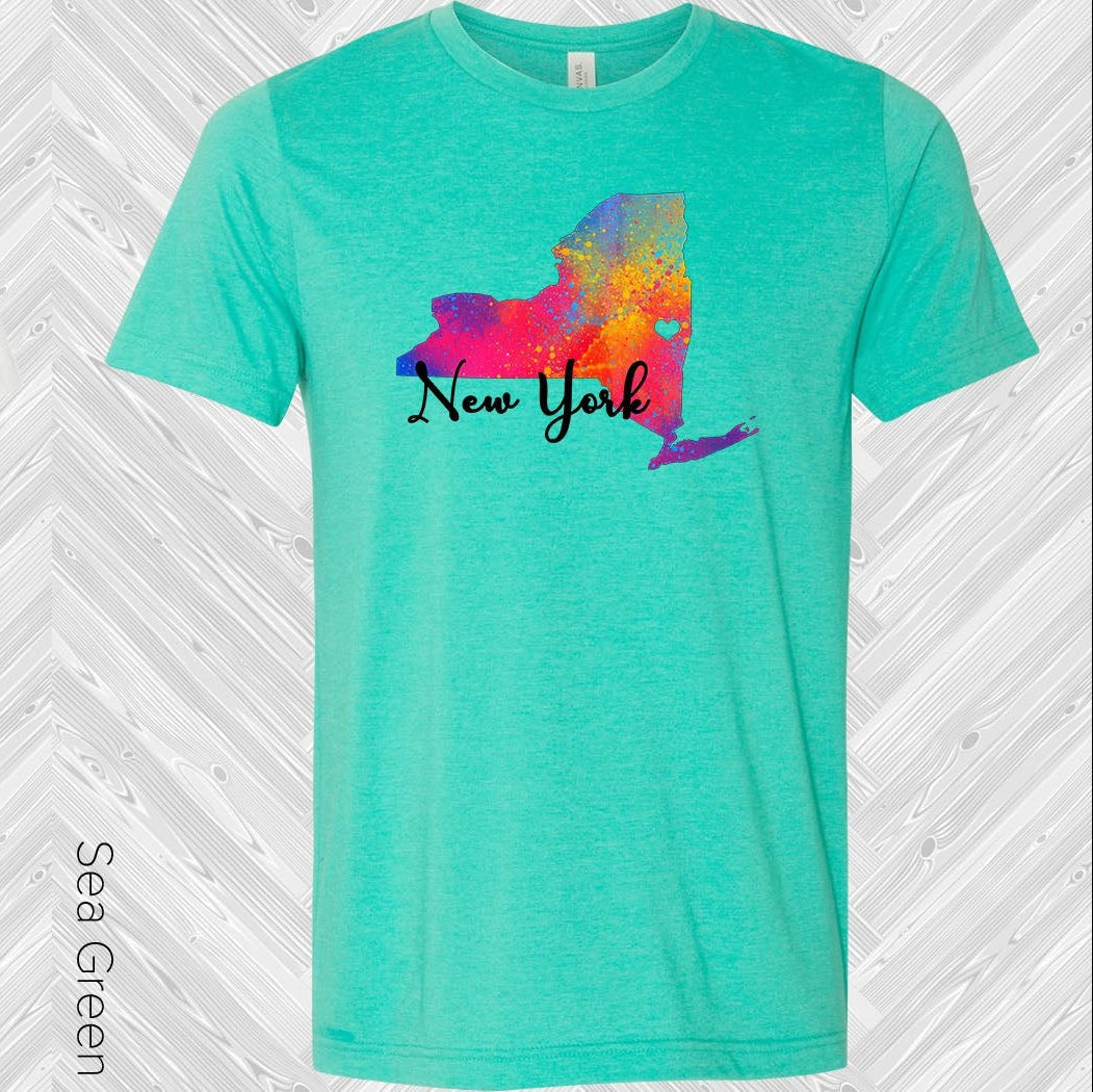 Bright Rainbow NY Graphic Tee